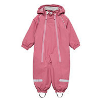 Overall Shell Lined Baby Outerwear Shell Clothing Shell Coveralls Vaaleanpunainen Polarn O. Pyret
