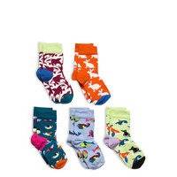 Kids Animal 5-Pack Gift Set Socks & Tights Socks Monivärinen/Kuvioitu Happy Socks
