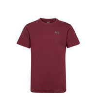 Essential T Men T-shirts Short-sleeved Punainen Jack Wolfskin
