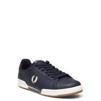 B722 Bonded Lthr Matalavartiset Sneakerit Tennarit Sininen Fred Perry