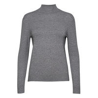 Viril Turtleneck L/S Knit Top-Fav Kilpikonnakaulus Poolopaita Harmaa Vila