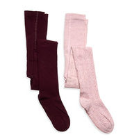 Stockings 2-Pack Socks & Tights Tights Vaaleanpunainen Creamie