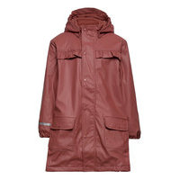 Raincoat - W.Fleece Outerwear Rainwear Jackets Punainen CeLaVi