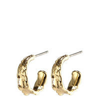 Earrings : Bathilda : Gold Plated Accessories Jewellery Earrings Hoops Kulta Pilgrim