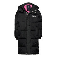 K. Long Puffer Coat Toppatakki Musta Svea