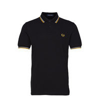 Twin Tipped Fp Shirt Polos Short-sleeved Musta Fred Perry