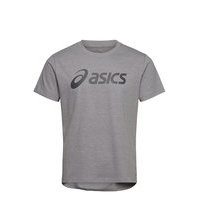Asics Big Logo Tee T-shirts Short-sleeved Harmaa Asics