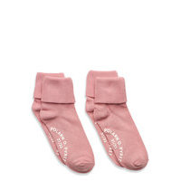 Socks 2-Pack Solid Preschool Socks & Tights Non-slip Socks Vaaleanpunainen Polarn O. Pyret