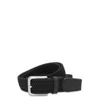 Jacspring Woven Belt Accessories Belts Braided Belt Musta Jack & J S, Jack & Jones