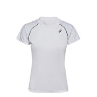 Court W Piping Ss T-shirts & Tops Short-sleeved Valkoinen Asics