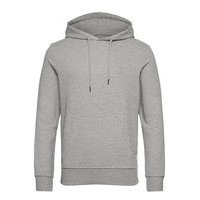 Jjebasic Logo Sweat Hood Huppari Harmaa Jack & J S, Jack & Jones