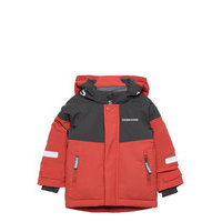 Lun Kids Jkt 3 Outerwear Snow/ski Clothing Snow/ski Jacket Punainen Didriksons