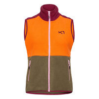 Ane Midlayer Vest Vests Knitted Vests Oranssi Kari Traa