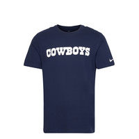 Dallas Cowboys Nike Wordmark Essential T-Shirt T-shirts Short-sleeved Sininen NIKE Fan Gear