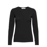Sibio Jersey Top T-shirts & Tops Long-sleeved Musta Andiata
