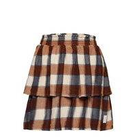 Skirt Check W/ Scrunchie Hame Ruskea Minymo