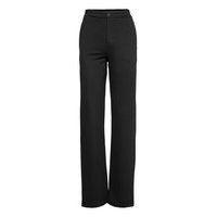 Cleo Long Tailored Jersey Pants Suoralahkeiset Housut Musta Lexington Clothing