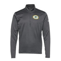 Green Bay Packers Nike Pacer Half Zip T-shirts Long-sleeved Musta NIKE Fan Gear