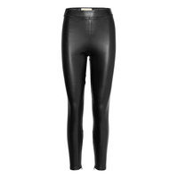 Faux Lthr Bi Srtch Leggng Leather Leggings/Housut Musta Michael Kors