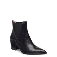 Munis_mal Shoes Boots Ankle Boots Ankle Boot - Heel Musta UNISA