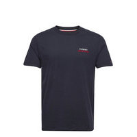 Cn Ss Tee T-shirts Short-sleeved Sininen Tommy Hilfiger