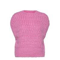 Slfpearl Knit Vest Vests Knitted Vests Vaaleanpunainen Selected Femme