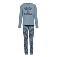 Hmlnolan Night Suit Pyjamasetti Pyjama Sininen Hummel
