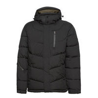 Hooded Water-Repellent Puffer Jacket Vuorillinen Takki Topattu Takki Musta Scotch & Soda