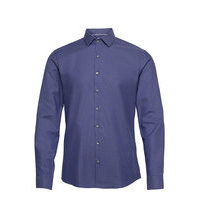 Structure Stretch Slim Shirt Paita Bisnes Sininen Calvin Klein