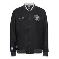 Las Vegas Raiders Letterman Team Jacket Bombertakki Takki Musta Fanatics