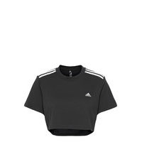 Cropped Tee W Crop Tops Musta Adidas Performance, adidas Performance