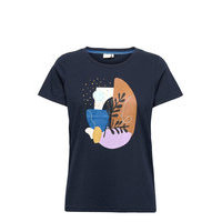 Nubondie Tee T-shirts & Tops Short-sleeved Sininen Nümph