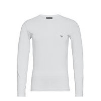 Men'S Knit T-Shirt Base Layer Tops Valkoinen Emporio Armani