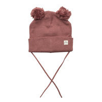 Cap Knitted Pom Pom Accessories Headwear Hats Beanie Vaaleanpunainen Lindex