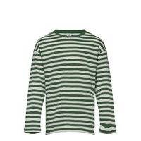 Top Ls Essential Stripe T-shirts Long-sleeved T-shirts Vihreä Lindex