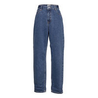 Trousers Denim Thea Blue Taper Farkut Sininen Lindex