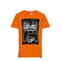 T Shirt Wall Print Text Skate T-shirts Short-sleeved Oranssi Lindex