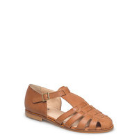 Sandals - Flat - Closed Toe - Op Shoes Summer Shoes Flat Sandals Ruskea ANGULUS