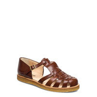 Sandals - Flat - Closed Toe - Op Shoes Summer Shoes Flat Sandals Ruskea ANGULUS