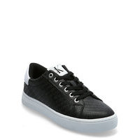 Cupsole Sneaker Laceup Em Pu-Ny Matalavartiset Sneakerit Tennarit Musta Calvin Klein