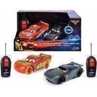 Jada RC Disney Cars Glow Racers -kauko-ohjattavat autot, Salama & Jackson