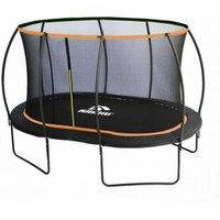 KARHU Blackline Oval -trampoliini, 366 x 240 cm + suojaverkko, Karhu