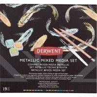 Derwent Metallic Mixed Media Set -metallinhohtoisten värisävyjen lajitelma