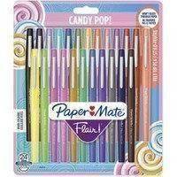 Paper Mate Flair Candy Pop -huopakärkikynä, 24 kpl