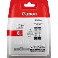 Canon PGI-570XL -mustekasetti, 2 kpl, musta