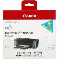 Canon PGI-72 PBK/GY/PM/PC/CO -mustekasettipakkaus, 5 väriä
