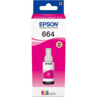 Epson T664 EcoTank -mustepullo, magenta