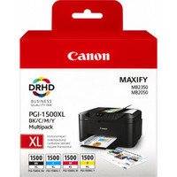Canon PGI-1500XL B/C/M/Y -mustekasettipakkaus, 4 väriä