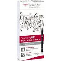 Tombow ABT Dual Brush Grey -sivellinkynät