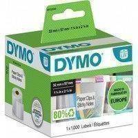 Dymo LabelWriter -yleistarra 57 x 32 mm, 1000 tarraa, valkoinen